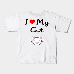 I love my cat Kids T-Shirt